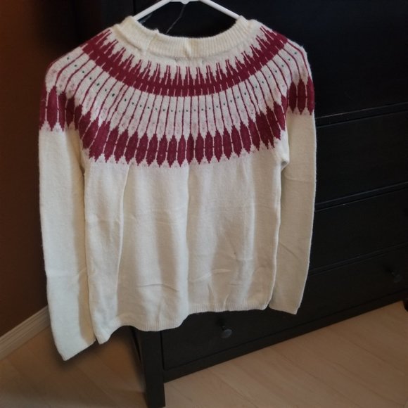 BNWT Frankie Fair Isle Crew Neck Sweater - Ivory - Picture 4 of 4